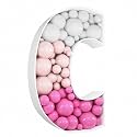 3FT DIY Mosaic Balloon Letter C Frame, Fillable Party Backdrop Decor