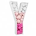 3FT DIY Mosaic Balloon Letter Y Frame, Fillable Party Backdrop Decor