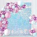 3ftx6ft Rainbow Shimmer Backdrop Sequin Wall Backdrop Panels Sparkly Photograph Backgrounds for Birthday Anniversary Wedding Engagement Decoration
