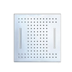 bathroom rainfall shower head 8 inch - wall mounted shower chrome without rod