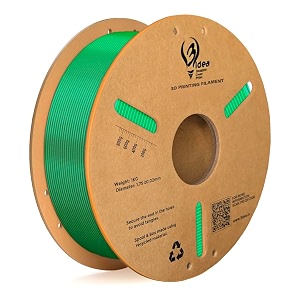 3idea pla silk dual color 3d printer filament 175mm red green 1kg  high gloss smooth finish premium pla material tangle-free amp clog-free eco-friendly low odor 002mm accuracy
