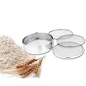 3in1 Stainless Steel Interchangeable Flour Sieve (Silver)