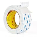 3M 1600T Double Sided Tape, 2 in x 18 ft White PE Foam Tape