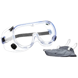 3m 16219000in chemical protection safety goggles and dust respirator mask combo