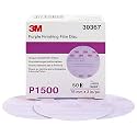 3M Hookit Purple Finishing Film Abrasive Disc, 260L, 30367, 3 in, P1500