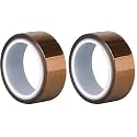 3M 5419 Polyimide Film Tape, 0.5" Width x 5yd Length (1 roll), 5 yd x 0.5 in (Pack of 2)