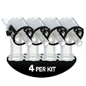 3M Accuspray Atomizing Head, 16611, Clear, 1.8 mm, 4 Pack