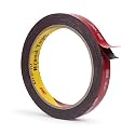 3M Double Sided Mounting Tape 0.5''x15.4Ft Black 5952 Heavy Duty