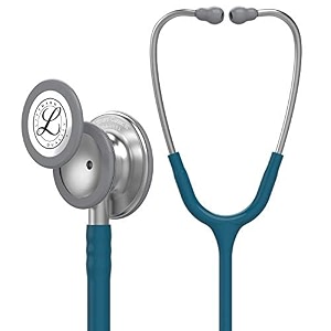 3m littman 5623 stethoscope engraving  engrave your name or initials on the littman stethoscope  classic 3 stainless steel chestpiece caribbean blue tube 27 inch