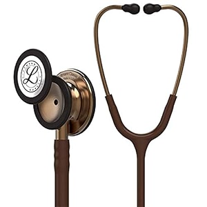 3m littman 5809 stethoscope engraving  engrave your name or initials on the littman stethoscope  classic 3 copper finish chestpiece chocolate tube 27 inch