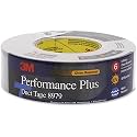3M Performance Plus 8979 Duct Tape Heavy Duty, Black, 48 mm x 55 m, 12.1 mil, 6 Month Clean Removal, Resists UV and Weather for up to 12 Months, Tears Cleanly, Curl-Resistant, 1 Roll