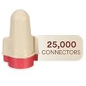 3M Performance Plus Wire Connector, T/R+KEG, 22-8 AWG, Keg of 25,000