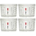 3M PPS 2.0 Spray Gun Cups, 26115, Mini, 6 Ounces, Use with Paint Gun &amp; PPS 2.0 Lids and Liners to Paint Cars, Furniture 2 Count (Pack of 4)