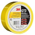 3M Premium Matte Cloth (Gaffers) Tape GT2, Yellow, 48 mm x 50 m, 11 mil