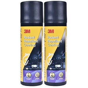 3m rodent repellent coating spray prevents rat bites in engine parts and wires highly effective leak-free easy-to-spray bitter taste no kill-only repels 80g each pack of 2