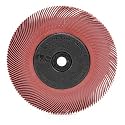 3M Scotch-Brite Radial Bristle Brush, Aluminum Oxide, 6000 RPM, 6 Diameter x 7/16 Width, 200 (Pack of 1)