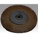 3M Scotch-Brite Radial Bristle Brush, Cubitron/Aluminum Oxide, 6000 rpm, 6 Diameter x 1/2 Width, 36 Grit (Pack of 1)