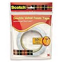 3M SCOTCH DOUBLE SIDED FOAM TAPE SIZE:-12MM X 3M, PACK OF 2