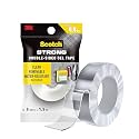 3M Scotch Double Sided Gel Tape, Heavy Duty, Multi-Purpose, Transparent, Strong Grip Nano Tape, Holds Upto 4.4KG per mtr, Water Resistant, Removable, Multi-Surface, Re-usable, 1 Roll (3cmx1.5m)