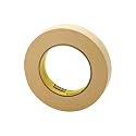 3M High Performance Masking Tape 232, Tan, 24 mm x 55 m, 6.3 mil