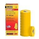 3M Scotch Electrical Tape 35, 3/4 in x 66 ft, 10 Rolls, Yellow