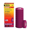 3M Scotch Electrical Tape 35, 3/4 in x 66 ft, 10 Rolls, Violet