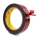 3M Tape 5952 Double Dided 1''x15.4Ft Heavy Duty 0.043in Thick, Black