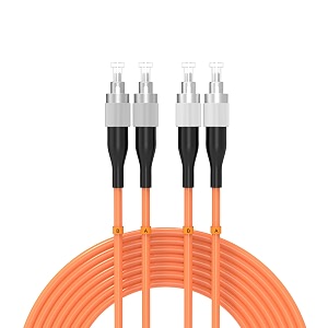 3meters 10ft fcupc-fcupc multi-mode fiber optic cable om1 jumper optical patch cord duplex 625125um orange