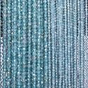 3mm 120pcs Natural Transparent Apatite Stone Stone Beads, Songxi Small Faceted Round Loose Gemstone Beads for Jewelry Making, DIY Art and Craft, Bracelet Beads for Necklace (1 Strand)