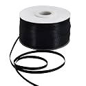TONIFUL 1/8 Inch x 200 Yards Black Satin Ribbon Thin Ribbons for Gift Wrapping Hair Bows Crafts Hanging Tags Invitation Card Balloons Strings Halloween Christmas Party Decoration