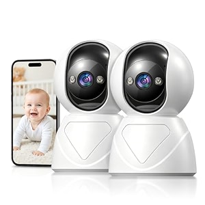 3mp indoor security camera for baby monitor5g24g 2pack