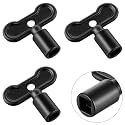 3PACK 5/16 Sillcock Water Key Compatible with Danco 80132, Black, Classic