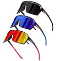 3Pack Polarized Kids Sunglasses UV400 for Youth Softball Running Cycling