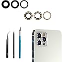 3pcs 12 Pro Max Rear Camera Lens Covers Replacement for iPhone 12 Pro Max(6.7 inch), Anti-Lens Scratch & Waterproof, Back Glass Camera Lens Cover Replacement+ Repair Tool Kit