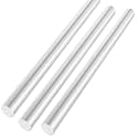YOUNTHYE 3PCS Aluminum Rod 1 inch Aluminum Round Bar Stock 6061 Solid Extruded Lathe Bar Stock Aluminum Round Rod 16 inch Round Aluminum Bars for Industrial, DIY Craft