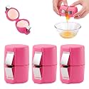 3Pcs Egg Shell Opener, Egg Cracker Tool With Egg Separator (Pink)