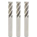 3PCS End Mill Set 5/16" Cutting Dia 5/16" Shank 4 Flute HSS End Mill Drill Bit, CNC End Milling Cutter for Wood, Aluminum, Steel, Titanium, Foam, Plastic