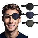 3PCS Eye Patch Medical Adjustable Eye Patches for Adults Treat Lazy Eye Left Right Eyes Cosplay Costume