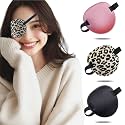 3PCS Eye Patch, Medical Eye Patches for Kids and Adults, Soft Amblyopia Lazy Eye Patches for Left or Right Eyes (Black, Pink, Leopard Print)