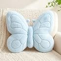 CANGHI Butterfly Pillow,Butterfly Throw Pillow,Blue15 x18 Plush Cushion