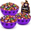 3pcs Halloween Candy Bowl Halloween Candy Dish For Decorations Party Pumpkin Ghost Spider Sweet Serving Dishes Snack Holder Decor For Porch 15oz Outdoor Serveware Set Kitchenware Basket Set