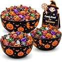 3pcs Halloween Candy Bowl Halloween Candy Dish For Decorations Party Pumpkin Ghost Spider Sweet Serving Dishes Snack Holder Decor For Porch 15oz Outdoor Serveware Set Kitchenware Basket Set