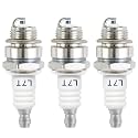 3Pcs L7T Spark Plugs for 36cc 43cc 47cc 49cc 52cc 2-Stroke Small Engine Chainsaw Trimmer Mower Blower Brushcutter Replace NGK BPMR7A BPM7A Champion RCJ6Y RCJ7Y Spark Plug