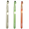 3pcs Large Crochet Hook, 15mm 12mm 10mm Aluminum Crochet Big Huge Crochet Hooks for Chunky Yarn Crochet Needles Big Standard Size Crochet Hooks