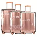 Reyon 10pcs Luggage Cover Clear PVC Suitcase Cover, Transparent LDPE Bags 40x60 Inch Luggage Protector Suitcase Cover Waterproof Dustproof Anti-Scratch for Travel Luggage Suitcase