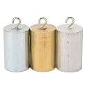 3Pcs Metal Density Blocks,Metal Block Cylinder Set with Hooks, Copper, Iron, Aluminum for Density Investigation, Specific Gravity,Collectible,Specific Heat Experiment