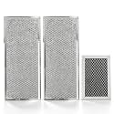3PCS Microwave Charcoal & Grease Filter Compatible with JVM6175SF1SS Oven