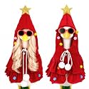 3PCS Porch Goose Outfits Christmas Tree Set for 17 &amp; 23 Inch Goose Statue