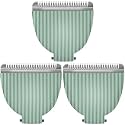 3Pcs Replacement Blades Compatible with Meridian Trimmer, Hygienic Ceramic Replacement Blades for Meridian Body Trimmer, Green