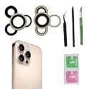 3pcs/Set Back Camera Lens Glass Replacement for iPhone 16 Pro/16 Pro Max Camera Lens Replacement with Pre-Installed Adhesive + Repair Tool Kit, Anti-Lens Scratch & Waterproof